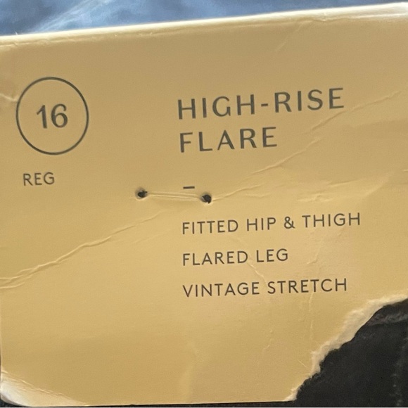 Dark blue flared jeans nice fit SIZE 16 With tags in great condition - Picture 7 of 8